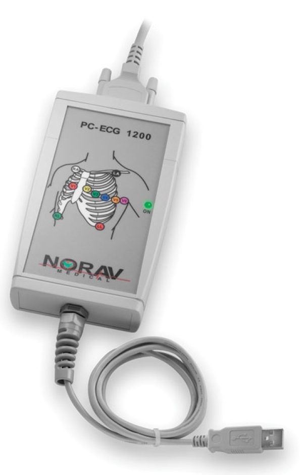 Norav Medical 1200HR High Resolution Model ECG Machine